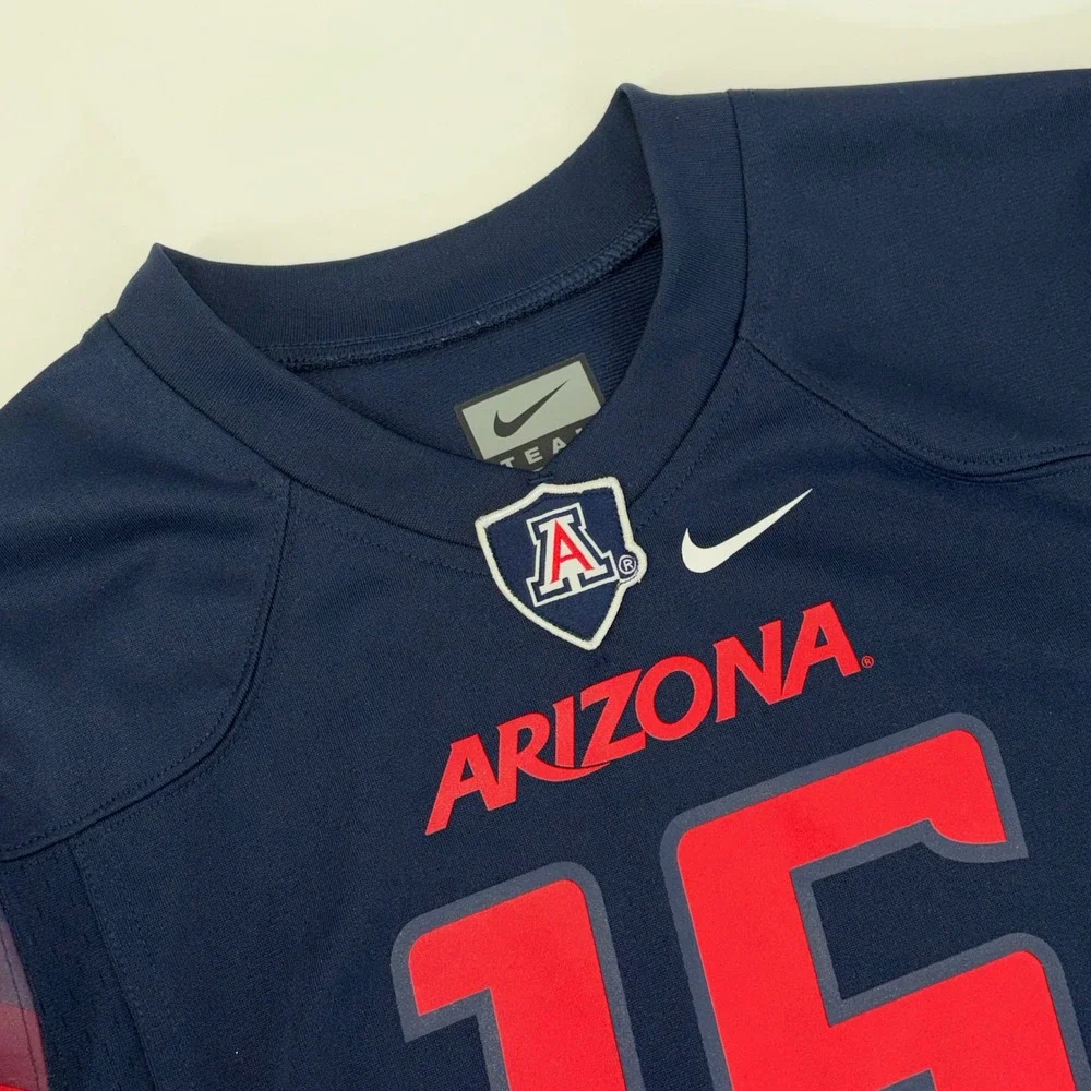 Nike Arizona Wildcats Jersey Kids Medium Navy Blue Football #15 Team Youth